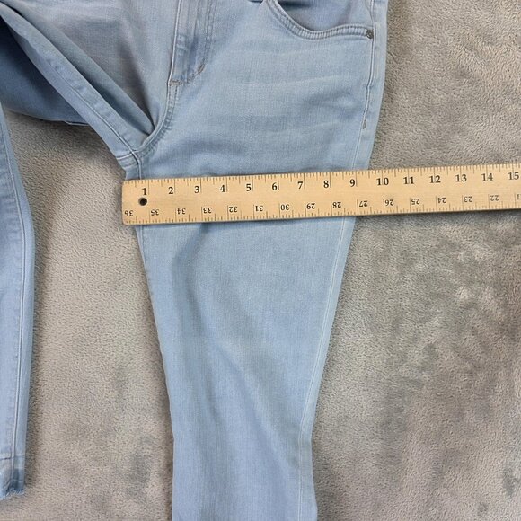 Joe's Jeans Skinny Crop Jeans Womens 28 Light Wash Stretch Denim Cynthia Raw Hem - Picture 6 of 12